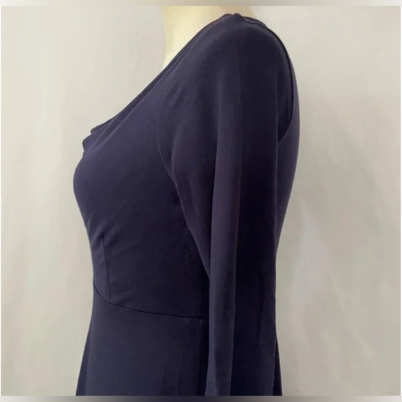 Eileen Fisher Elegant Navy Blue Women's Dress - Picture 3 of 7